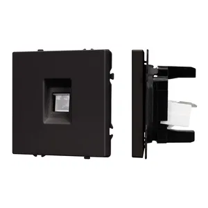 Механизм компьютерной розетки SCT-NOBE-MPC1-SFPL-BK (RJ-45, CAT6) (Arlight, Черный оникс)