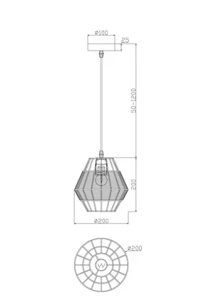Подвесной светильник Freya FR5335PL-01B1