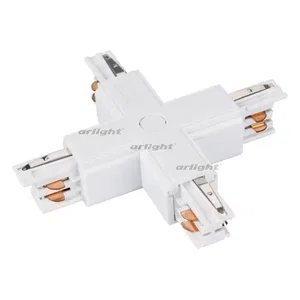 Коннектор крестовой LGD-4TR-CON-X-WH (C) (Arlight, IP20 Пластик, 3 года)