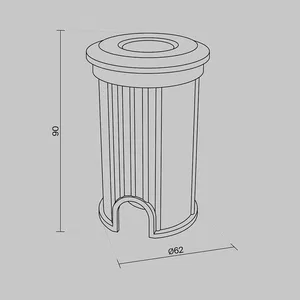 Уличный встраиваемый светильник Outdoor O044DL-L1S3K3