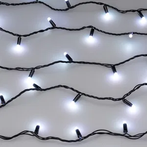 Светодиодная гирлянда ARD-STRING-CLASSIC-20000-BLACK-200LED-MILK-SYNC RGB (230V, 13W) (Ardecoled, IP65, 1 год)