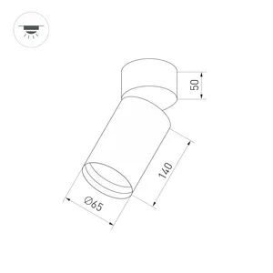 Светильник SP-POLO-SURFACE-FLAP-R65-8W Warm3000 (WH-WH, 40 deg) (Arlight, IP20 Металл, 5 лет)