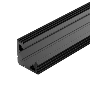 Профиль PDS45-T-2000 ANOD Black RAL9005 (Arlight, Алюминий)