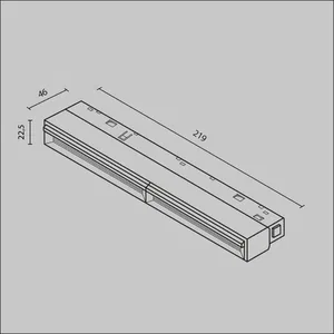 Трековый светильник Technical TR106-2-12W3K-B