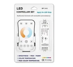 INTELLIGENT ARLIGHT Диммер SMART-SET-PWM-102-72-MIX-SUF White (12-24V, 2x5A, ПДУ RING 10кн, 2.4G) (IARL, Контроллер)
