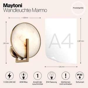 Настенный светильник (бра) Maytoni MOD099WL-01G2