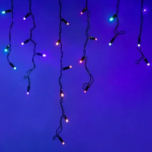 Светодиодная гирлянда ARD-EDGE-CLASSIC-2400x600-BLACK-88LED-LIVE RGB (230V, 6W) (Ardecoled, IP65, 1 год)