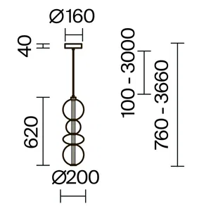 Подвесной светильник Maytoni MOD307PL-L36BS3K