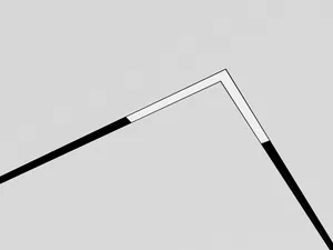 Светильник HOKASU OneLine LF Angle (ral9003/330mm/330mm/LT70 — 4K/20W/120deg)