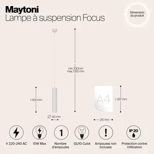 Подвесной светильник Maytoni P075PL-01W