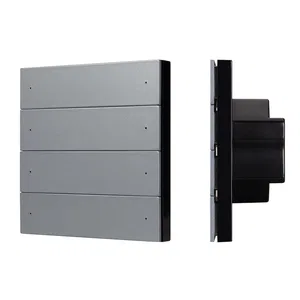 INTELLIGENT ARLIGHT Кнопочная панель SMART-DMX512-801-22-8G-8SC-DIM-IN Grey (230V, 2.4G) (IARL, IP20 Пластик, 5 лет)
