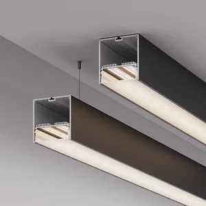 Профиль с экраном SL-LINE-7477-2500 BLACK+OPAL (Arlight, Алюминий)