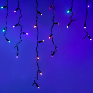 Светодиодная гирлянда ARD-EDGE-CLASSIC-2400x600-BLACK-88LED-LIVE RGB (230V, 6W) (Ardecoled, IP65, 1 год)