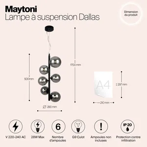 Подвесной светильник Maytoni MOD545PL-06B