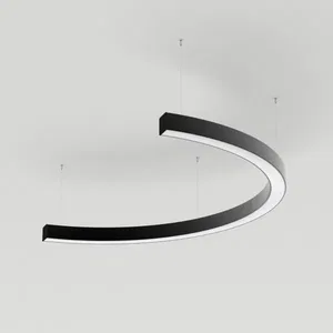 Светильник SP-LINE-HANG-ARC-C3535-D800-28W Warm3000 (BLACK, 230V) (Arlight, Металл)