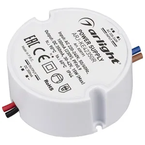Блок питания ARJ-KE42350R (15W, 350mA, PFC) (Arlight, IP44 Пластик, 5 лет)