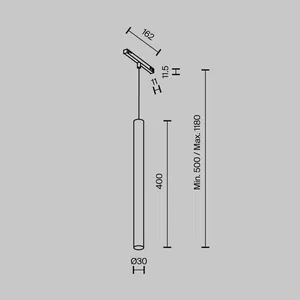 Трековый светильник Technical TR245-4-7WTW-DSZ-B