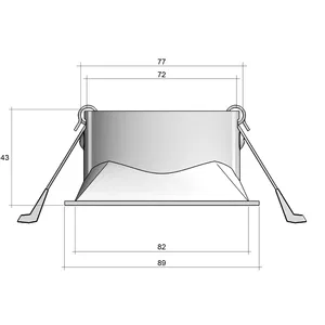 Рамка для LED модуля POINT-S Twist (MR16/GU10)