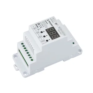 INTELLIGENT ARLIGHT Диммер SMART-DALI-104-62-ADDR-RGBW-DT6/DT8-PD-DIN White (12-48V, 4x5А) (IARL, IP20 Пластик, 5 лет)