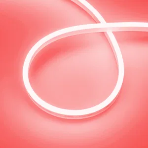 Лента герметичная AURORA-PS-A120-12x6mm 24V Red (10 W/m, IP65, 2835, 5m) (Arlight, Силикон, 2 года)