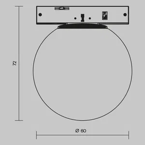 Трековый светильник Technical TR185-1-3W2.7K-B
