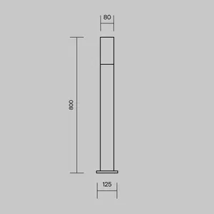 Ландшафтный светильник Outdoor O418FL-01B1