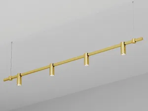Подвесной светильник HOKASU PL9 (GOLD/2000mm – D55/140mm/3K/40W/38deg)