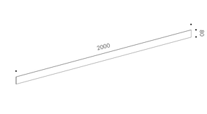 Настенный светильник HOKASU WL1 (ral9003/1000mm — 4K/20W)