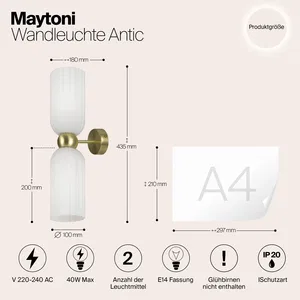 Настенный светильник (бра) Maytoni MOD302WL-02W