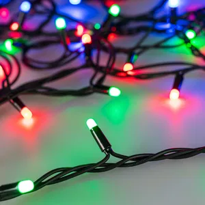 Светодиодная гирлянда ARD-STRING-PRO-10000-BLACK-100LED-MILK-LIVE RGB-DMX (24V, 10W) (Ardecoled, IP65, 2 года)