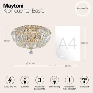 Потолочный светильник Maytoni DIA100-CL-03-G
