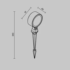 Ландшафтный светильник Outdoor O495FL-L18B3K