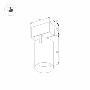 Светильник MAG-SPOT-45-R85-7W Warm3000 (BK, 24 deg, 24V) (Arlight, IP20 Металл, 5 лет)