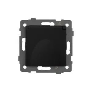 Механизм розетки влагозащищённый SCT-MCP-PL-BK-V (250V, 16A) (Arlight, -)