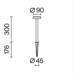 Ландшафтный светильник Outdoor O503FL-L4B3K