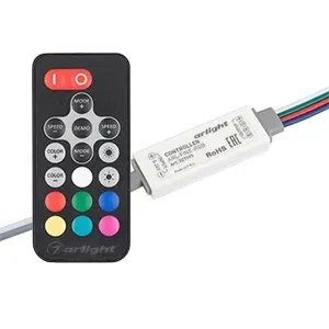 Контроллер ARL-FINE-RGB Black (5-24V, 3x2A, RF ПДУ 18кн) (Arlight, IP20 Пластик, 1 год)