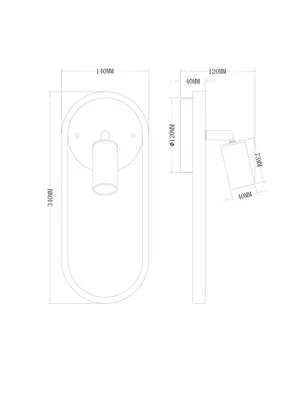 Настенный светильник (бра) Freya FR6074WL-L10G