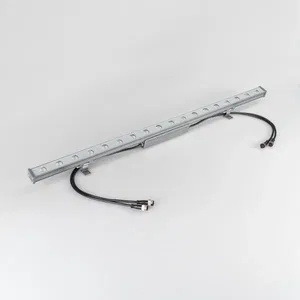 Светодиодный прожектор AR-LINE-1000S-18W-24V RGB (Grey, 30 deg, DMX512) (Arlight, Закрытый)