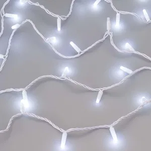 Светодиодная гирлянда ARD-STRING-CLASSIC-10000-WHITE-100LED-MILK-FLASH White (230V, 7W) (Ardecoled, IP65, 1 год)
