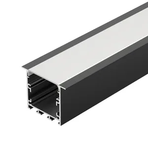 Профиль LINIA49-F-M-2000 BLACK (Arlight, Алюминий)