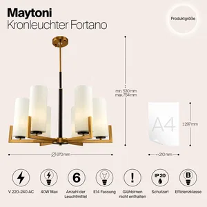 Подвесной светильник Maytoni MOD089PL-06BS