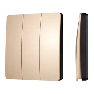 INTELLIGENT ARLIGHT Кнопочная панель KINETIC-801-22-3G-WP-SUF Gold (No battery, IP67, 433Mhz) (IARL, IP67 Пластик, 3 года)