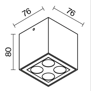 Уличный потолочный светильник Outdoor O309CL-L8GF3K