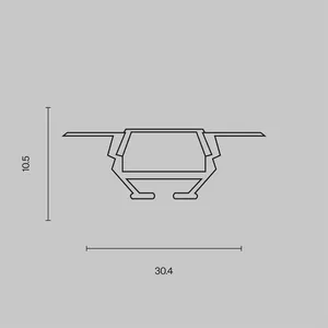 Профиль Led Strip ALM010S-2M