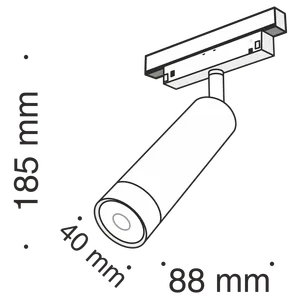 Трековый светильник Technical TR019-2-7W3K-B