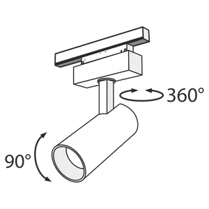Трековый светильник Technical TR019-2-7W3K-B