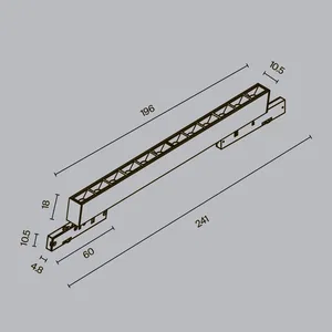 Трековый светильник Technical TR193-1-10W4K-M-B