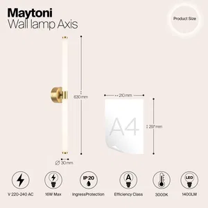 Настенный светильник (бра) Maytoni MOD106WL-L16G3K