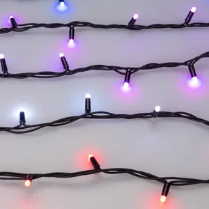 Светодиодная гирлянда ARD-STRING-PRO-10000-BLACK-100LED-MILK-LIVE RGB-DMX (24V, 10W) (Ardecoled, IP65, 2 года)