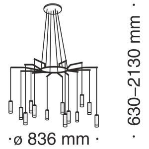 Подвесной светильник Maytoni MOD035PL-12B